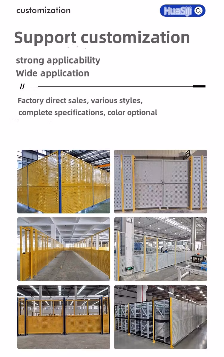 Hsj High Security Fence Popular Style Workshop Warehouse Fenceperforated Wall Panels Design Acoustic Sound Panels Perforated Metal Sheet Fence