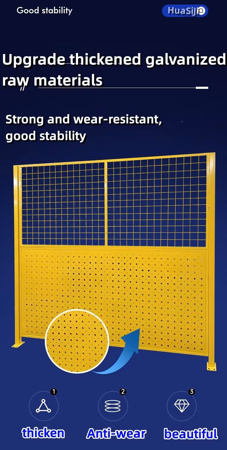 Hsj High Security Fence Popular Style Workshop Warehouse Fenceperforated Wall Panels Design Acoustic Sound Panels Perforated Metal Sheet Fence