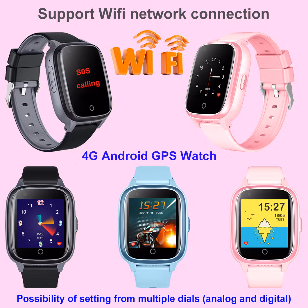 2024 The latest 4G WiFi Tracking Video Call Waterproof SOS Call Boys Girls Kids GPS security Smart Watch with Removal Alert for Emergency Help D31U