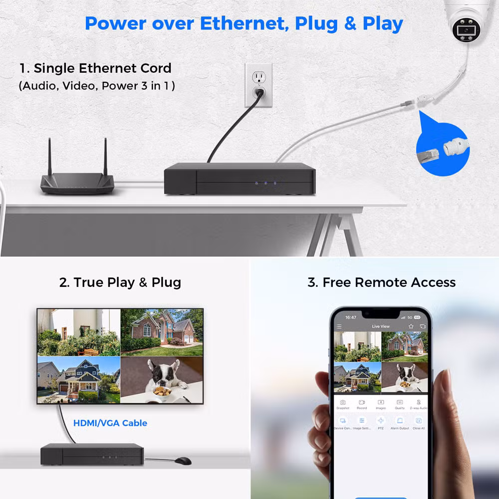 Wholesale 4MP Dome Camera Poe Kits Security Small Surveillance Color Combo DVR Kit System Price HDD Recorder Hidden Home Conference Video Hikvision CCTV Camera