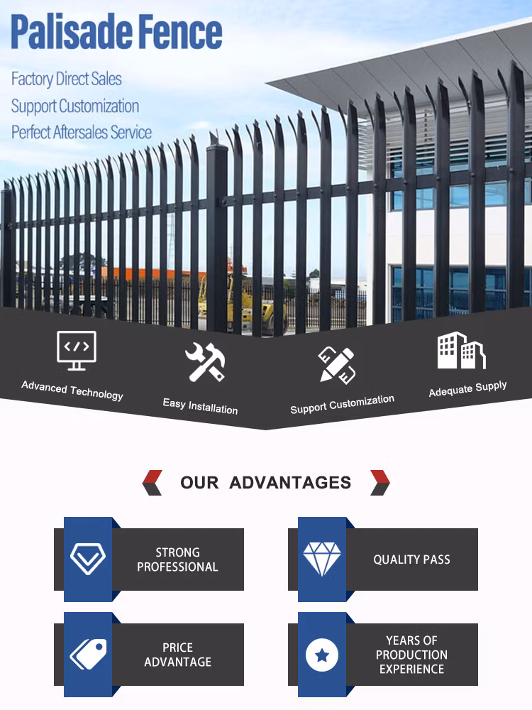 Wrought Iron Designs High Quality Panel Fence Many Types Palisade Fence