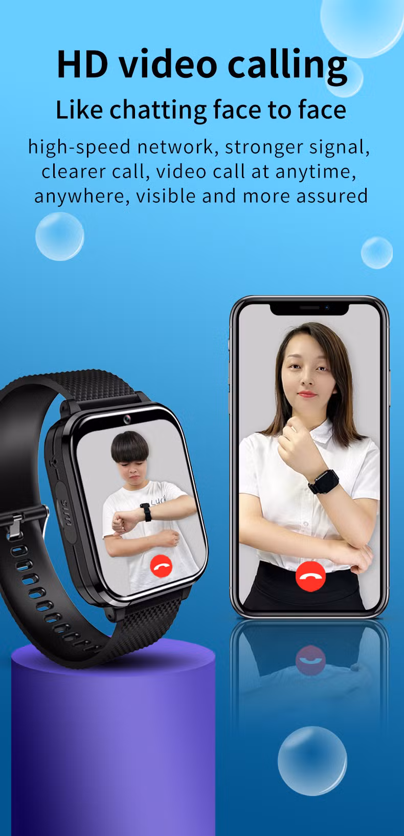 Entertainment and Education Meet Tech: 2024 New Q36 Smartwatch for Kids - Android Platform, Video Calls, Voice Chat, APP Downloads, Camera Functions