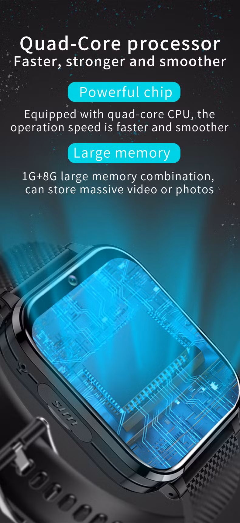 Entertainment and Education Meet Tech: 2024 New Q36 Smartwatch for Kids - Android Platform, Video Calls, Voice Chat, APP Downloads, Camera Functions