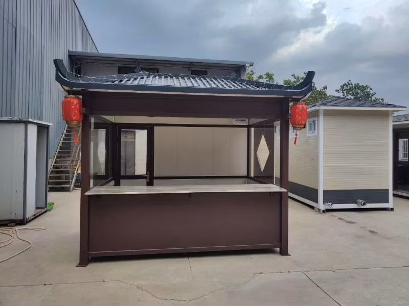 Portable Sentry Box Security Kiosk Information Booth or Ticketing Office Container Unit