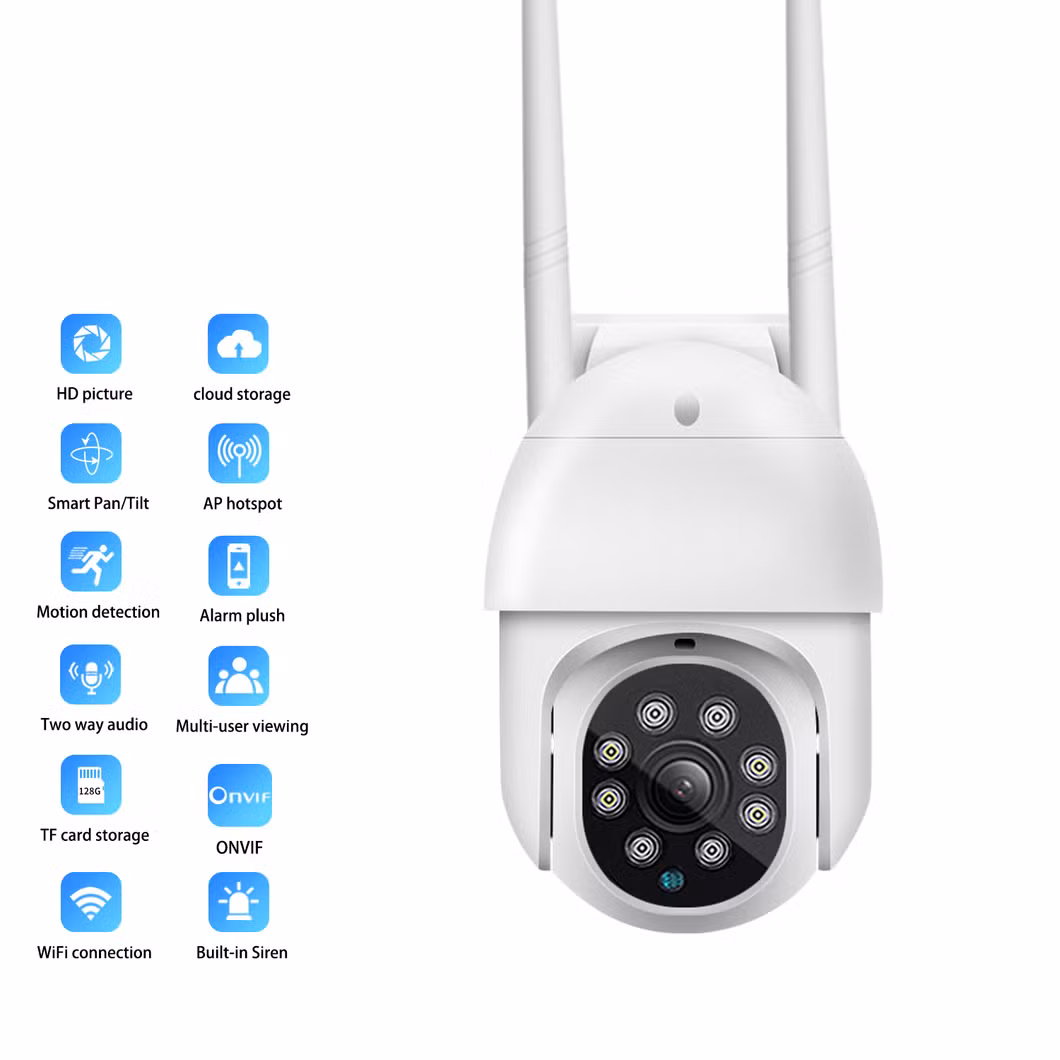 5MP Tuya WiFi Video IP Cam Outdoor Ai Human Detection Auto Tracking 360 Pan Tilt Wireless Dome Security Camera CCTV Surveillance