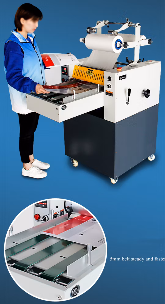 BFT-390B Economy Heavy Duty Semi automatic Laminating machine , Digital Printer Good Partner laminating with 110mm Diameter