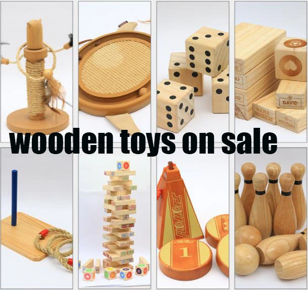 Hot Selling Kids Wooden Cartoon Bowling Educational Toys