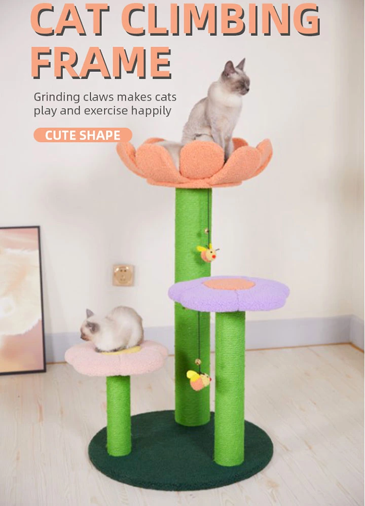 Pet Accessories Cat Climbing Frame Luxury Flower Cat Tree