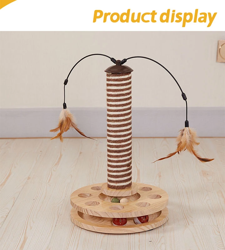 Cheap Cat Scratching Post Pet Rack Cat Climbing Tree with Rotating Base