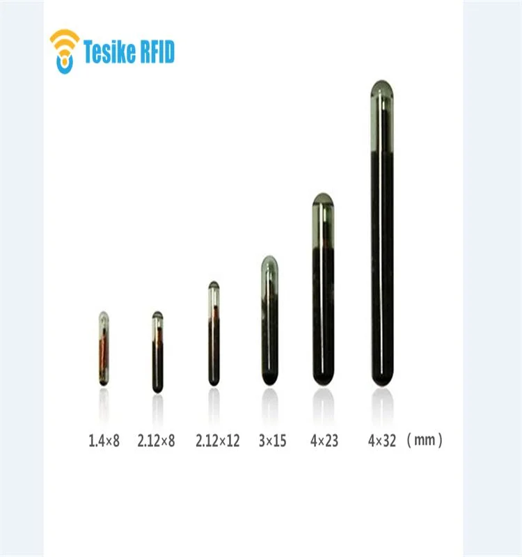 134.2kHz Hdx RFID Tags for Livestock 1.4*8mm Em4305 Chip