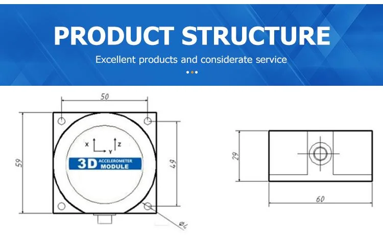 Mems Digital Triaxial Accelerometer Module and Vibration Sensor and Acceleration Sensor