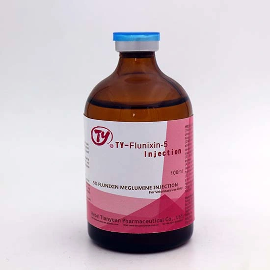 5% Flunixin Meglumine Injection for Animal Anti-Allergic Agents Anti-Inflammatory Veterinary Medicine for Cattle Calves Sheep Goats Horses