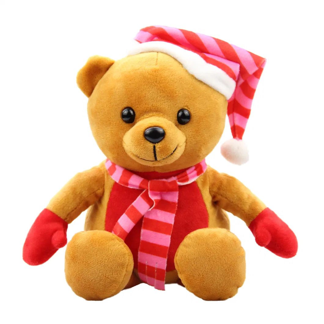 Christmas Bear Gifts for Friends with Christmas Hat