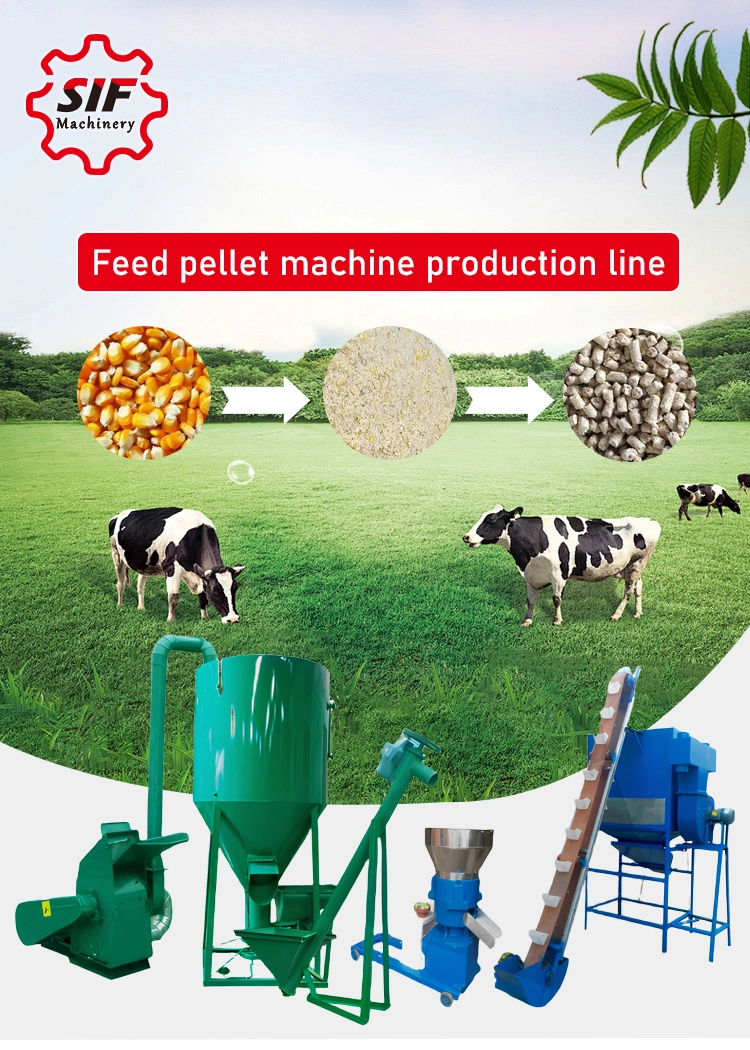 Sheep Feed Pellet Machine Pellet Product Line 1000kg/H for Sale