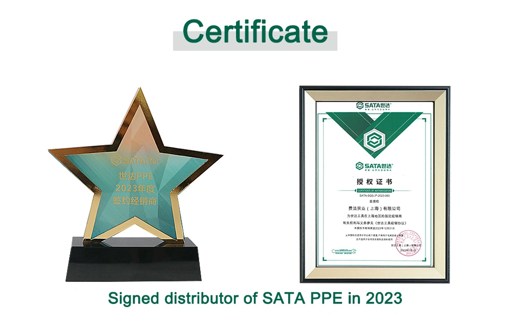 SATA PPE (Apex Tool Group) Industrial Protection Oblique Finger Heat-Resisting Long Cow Leather Working Welding Gloves