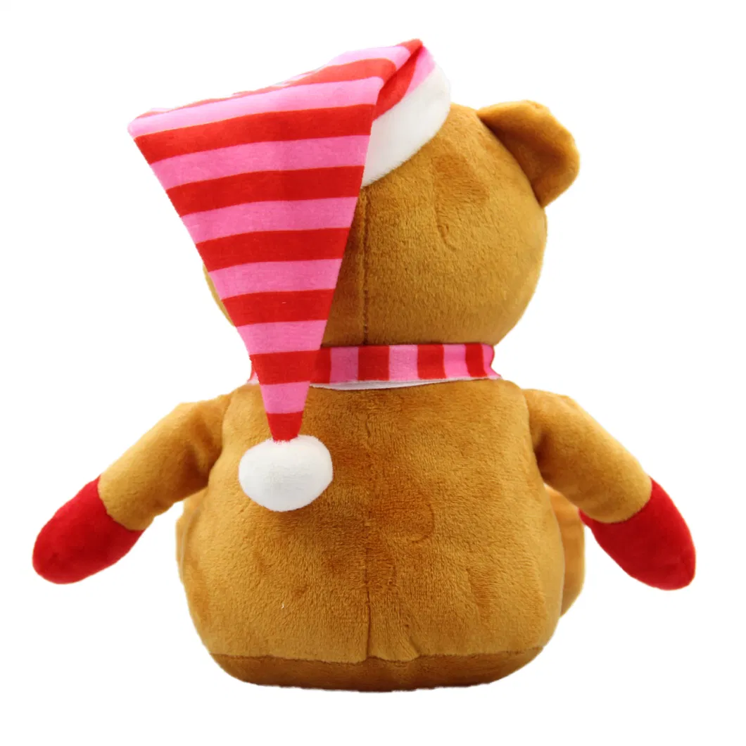 Christmas Bear Gifts for Friends with Christmas Hat