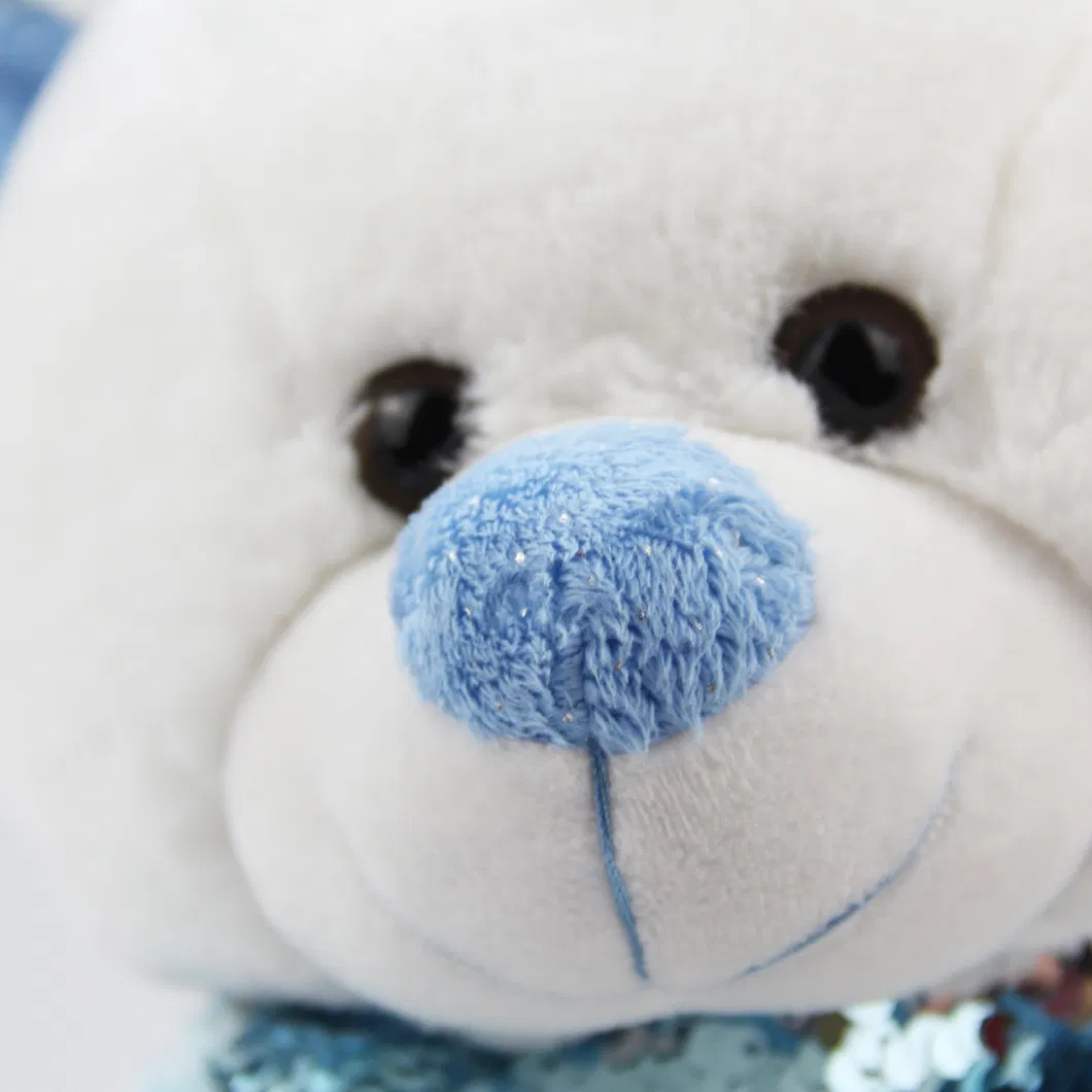 Cute Plush Polar Bear with Scarf Gifts for Girlfriend and Kids