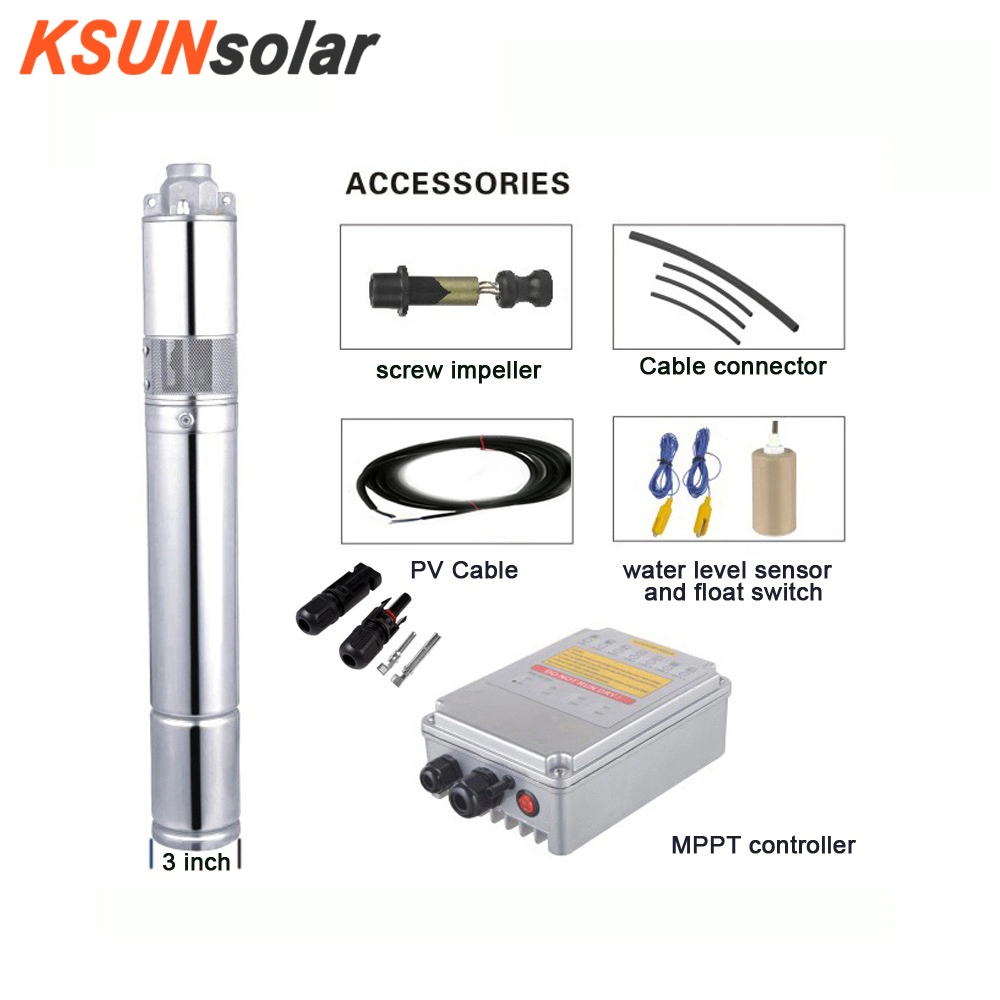 Kingsun Solar Water Pump for Agriculture Solar Powered Irrigation Water Pump