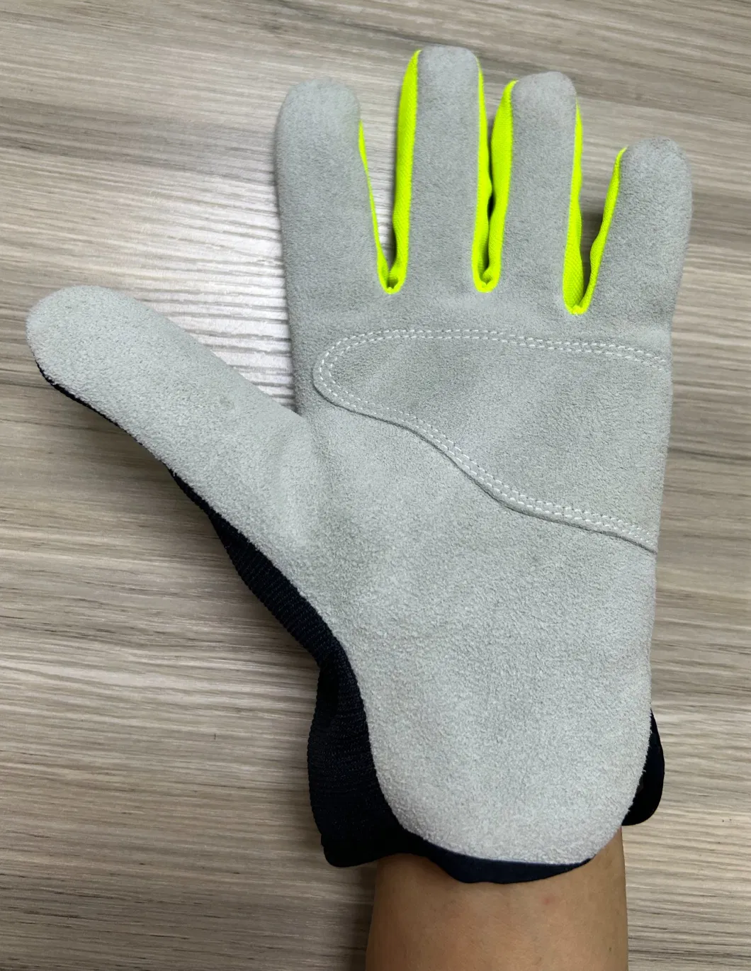 Split Cow Leather Slip on Fast Fit Safety Mechanic Driver Work Gloves