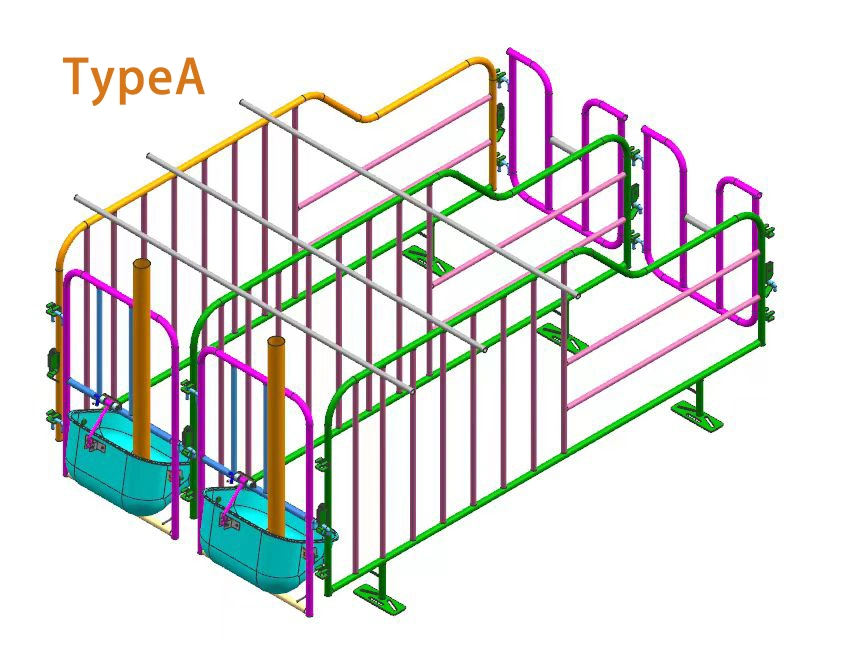 High Quality Galvanized Sow Gestation Stall/Crate for Pig Farming