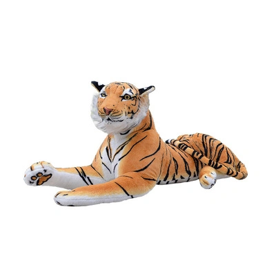 25-50cm Soft Stuffed Plush Baby Toy Realistic Wild Animal Carton Tiger