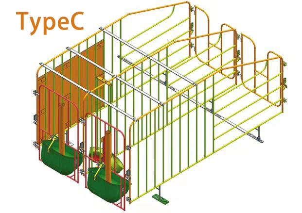 High Quality Galvanized Sow Gestation Stall/Crate for Pig Farming