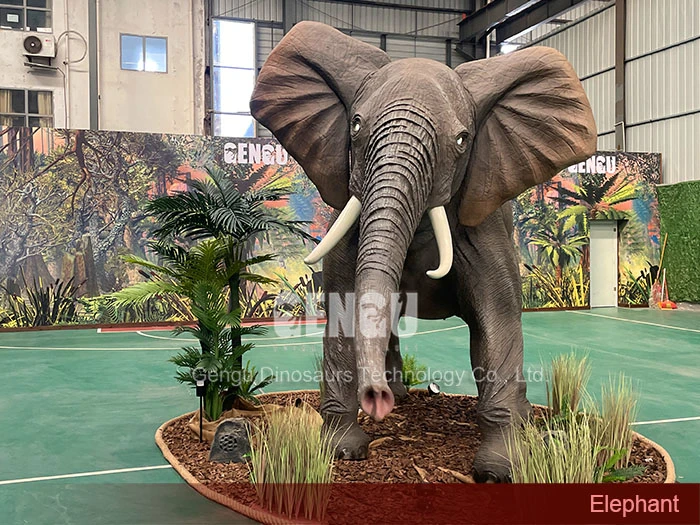 Zoo Park Artificial Lifelike Animal Elephant Model