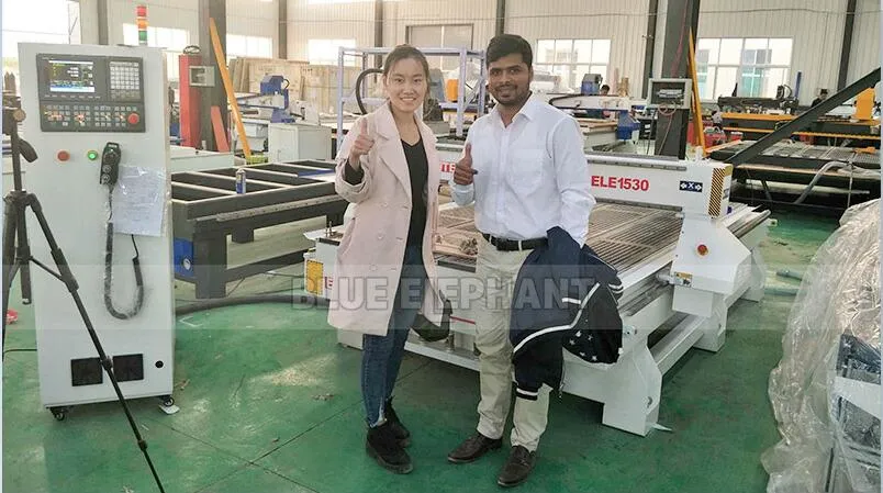 Coat-Effective Jinan Blue Elephant 1825 Linear Atc Woodworking Carving Machine with Right Angle Head for Sale in Canada