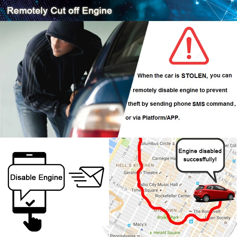 Driver Behavior Monitoring Remotely Acc Stopped 4G Vehicle GPS Tracker