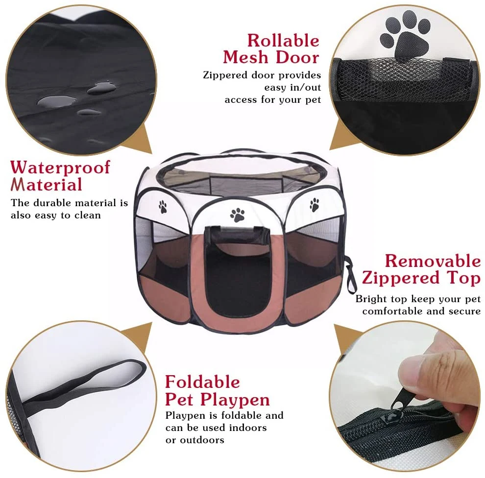 Portable Puppy Dog Indoor Outdoor Travel Camping Use Tent