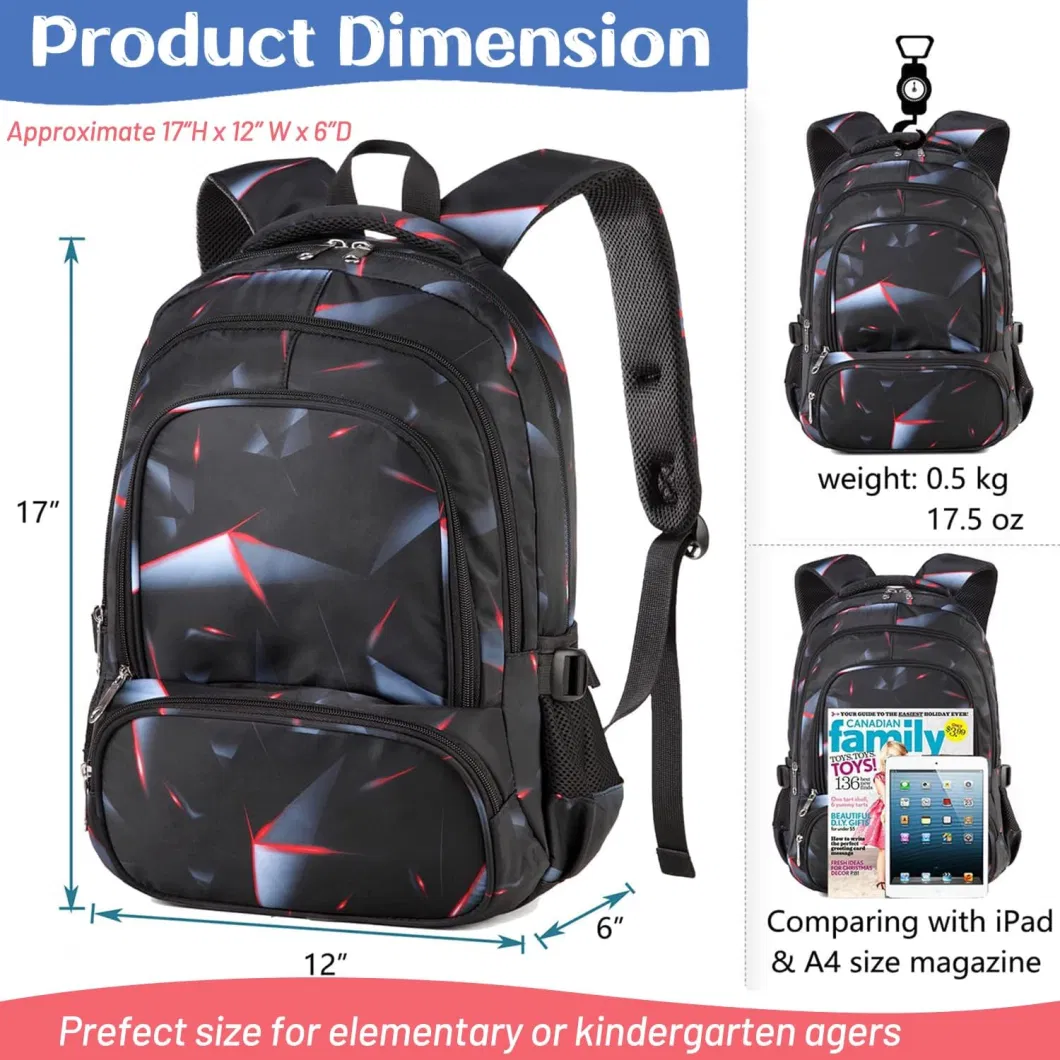 Fashion Kids Unisex Waterproof Lightweight Book School Bag
