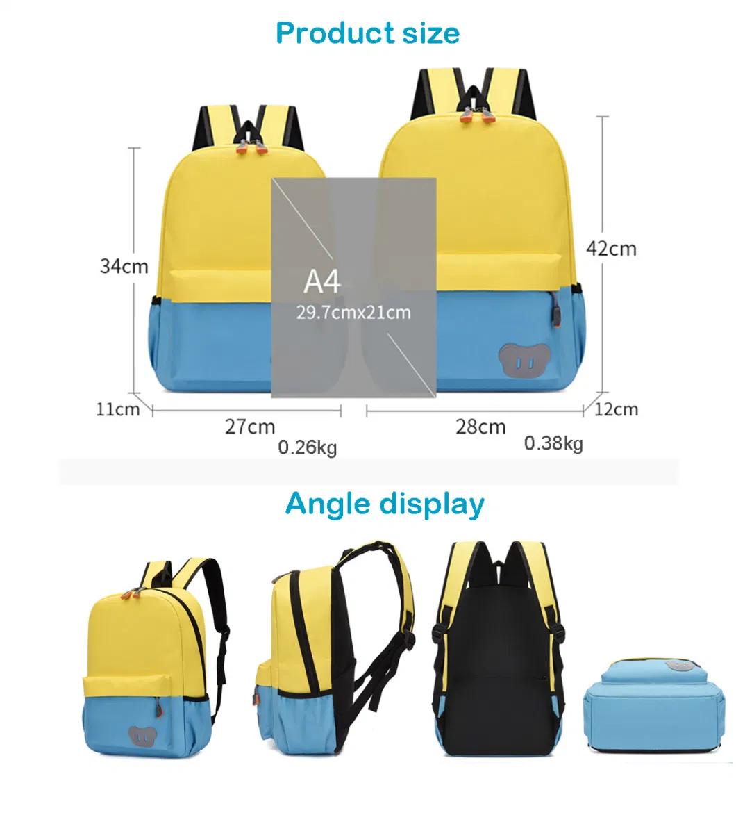 Printing Logo Primary School Students Bag Breathable Kid Children School Teenager Backpack