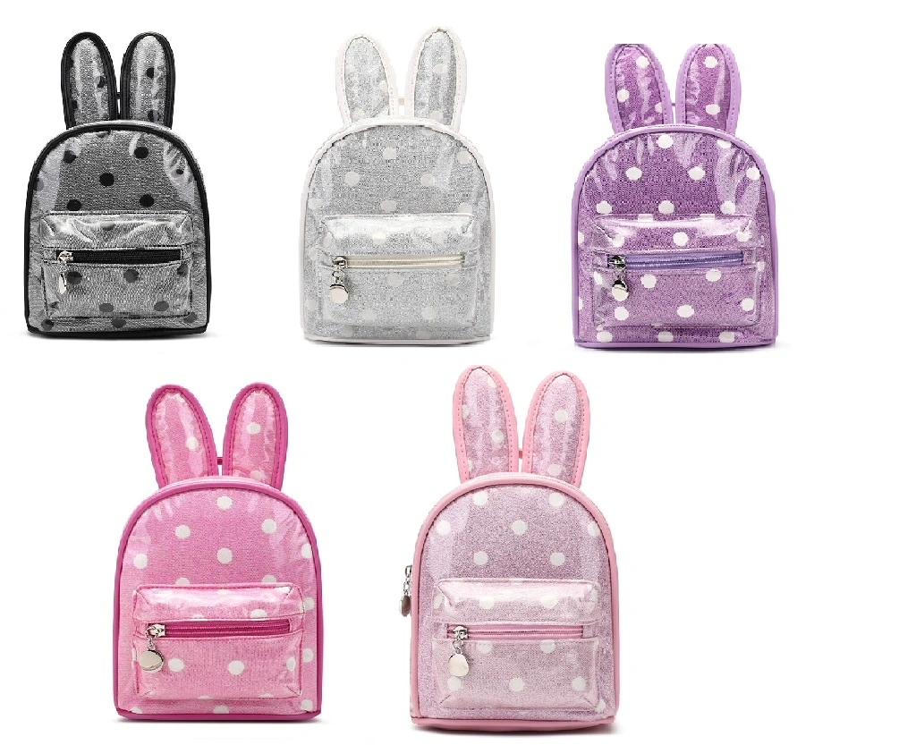Cartoon Rabbit Kindergarten Children Glitter Backpack School Bag Shiny Girls School Bags Kids Backpack Children Mini Backpack
