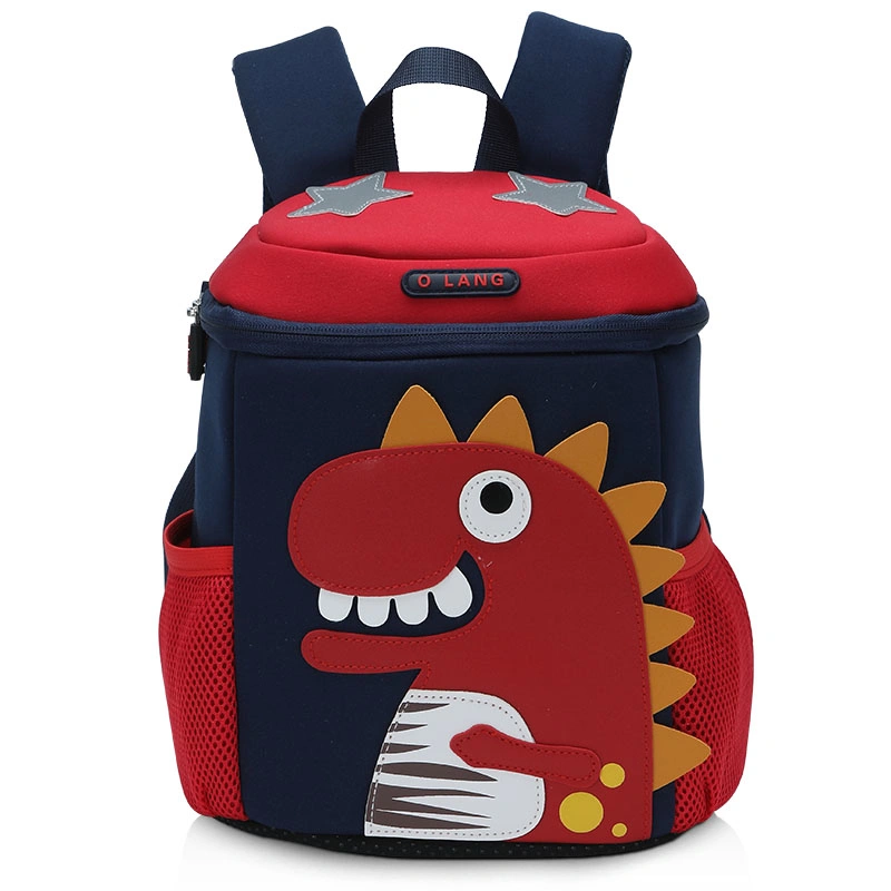 China Factory Dinosaur Bag for Children Backpacks Kindergarten Baby Boys and Girls School Anti-Lost Cartoon Bag