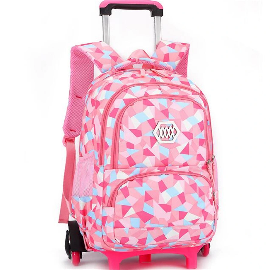 W-020vtrolley Children School Backpack with Wheels, School Trolley Bag