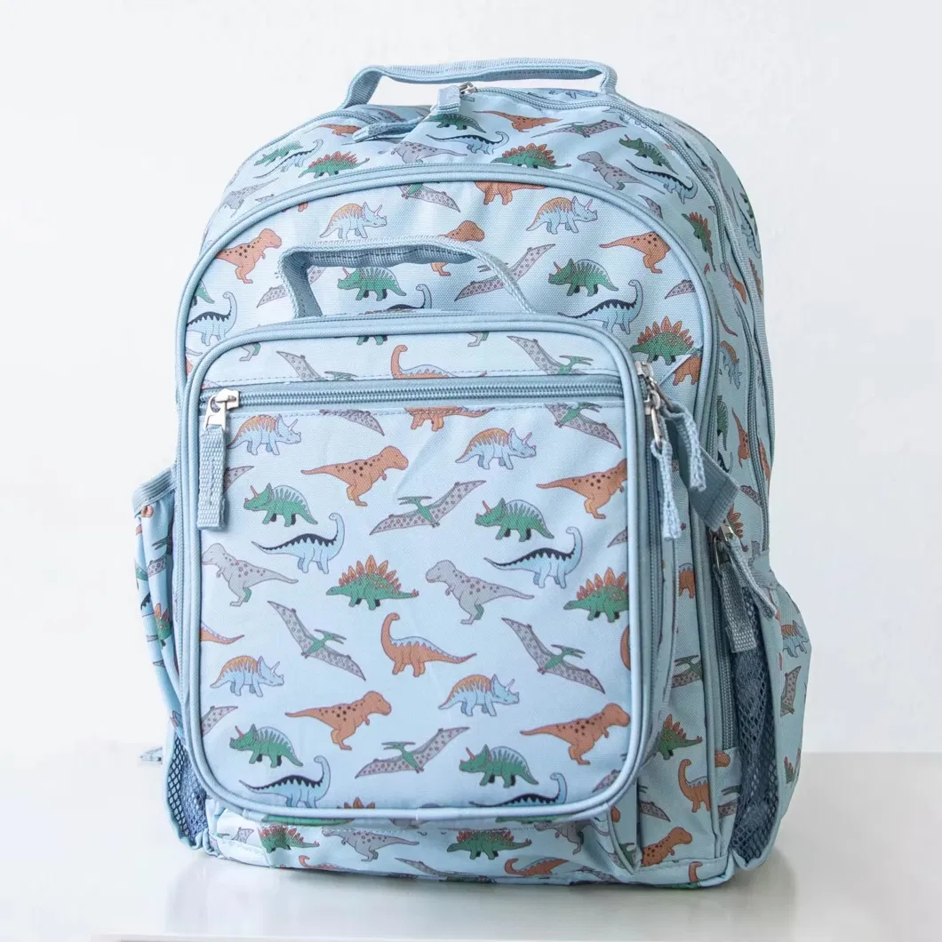 Cartoon Dinosaur Backpack for Kids Anti-Theft Waterproof Children Kindergarten School Bag Set for Girls Student Boys School Bag
