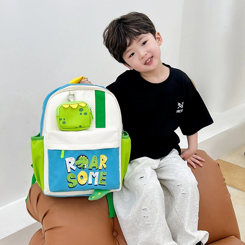 Kindergarten Baby Wholesale Breathable Backpack Cartoon Candy Color Simple Schoolbag Backpack