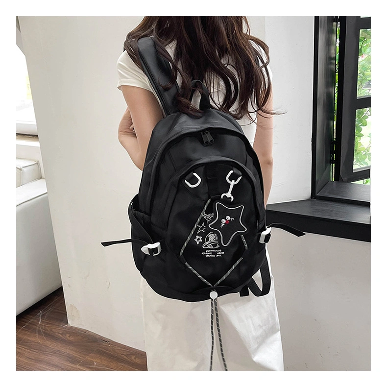 Hot Selling Polyester Cute High Qualitycollege High School Backpack for Teenager Student