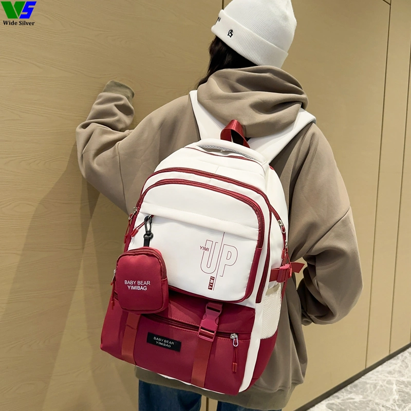 Wide Silver Hot Sale New Design Fashion Trend Backpack Girl Daily 2023