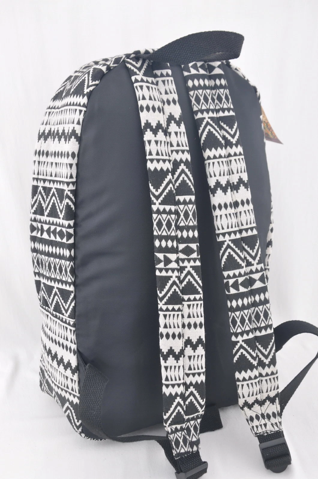 Black and White Fashion Jacquard Girls Women Backpack