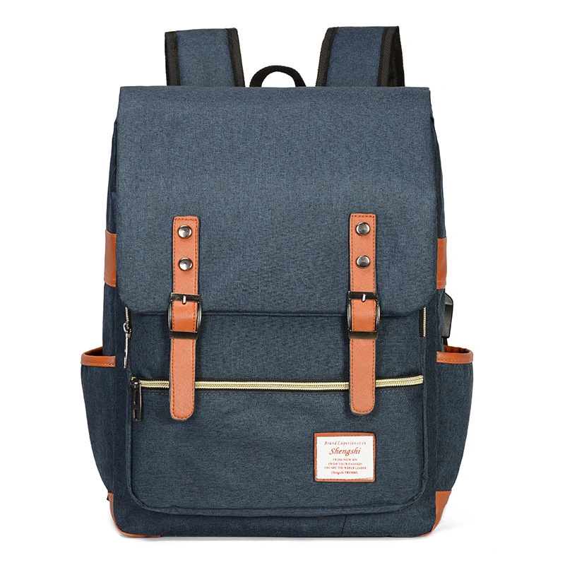 Male Bag Trend Backpack Men&prime;s Casual Hipster Commuter Computer Backpack High School Junior High School Students Backpack