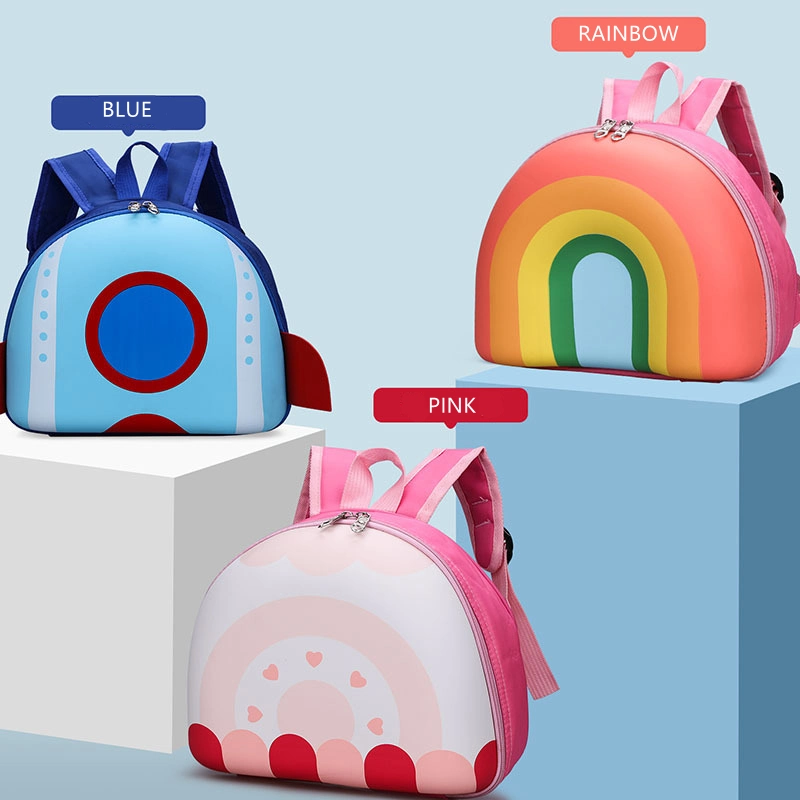 2023 New Rainbow Kindergarten Schoolbag Boys and Girls Lovely Backpack