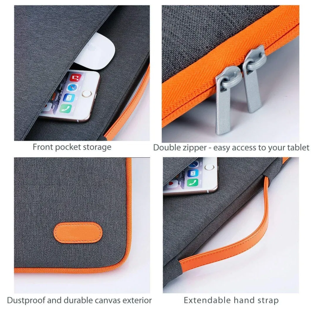 Polyester 14-15 Inch Ultra-Book Laptop Carrying Case Laptop Sleeve Case Bag Message Bag Business Travel Handbag Briefcase Bag Factory Custom OEM