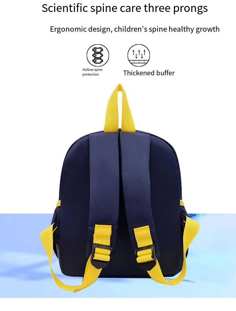 Children&prime;s Schoolbag Cute Load Reduction Light Ridge Protection Primary School Backpack