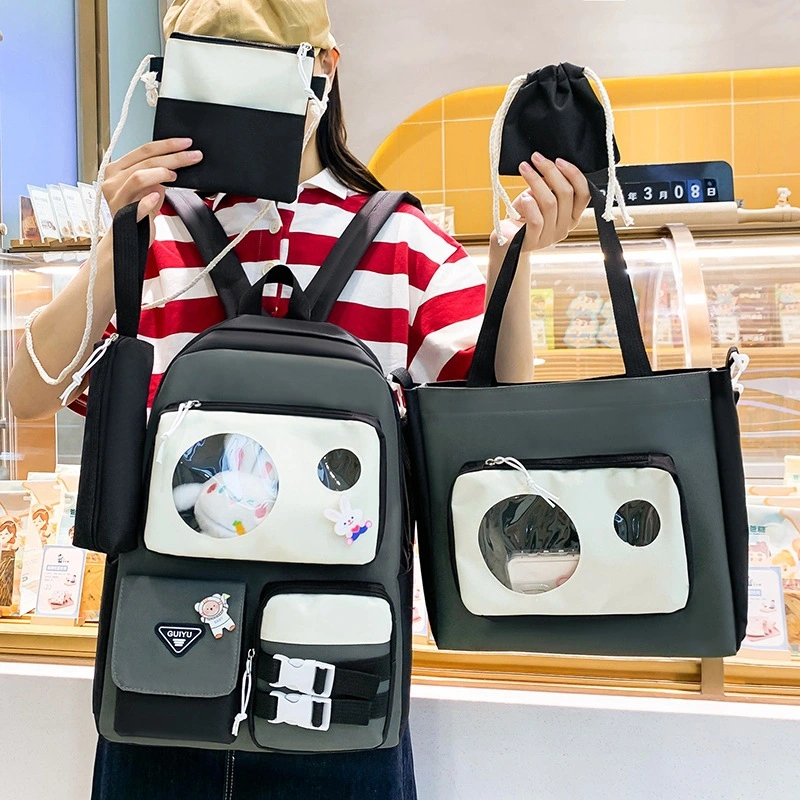 Large-Capacity Korean Style Fashion Junior High School Fresh Casual Backpack
