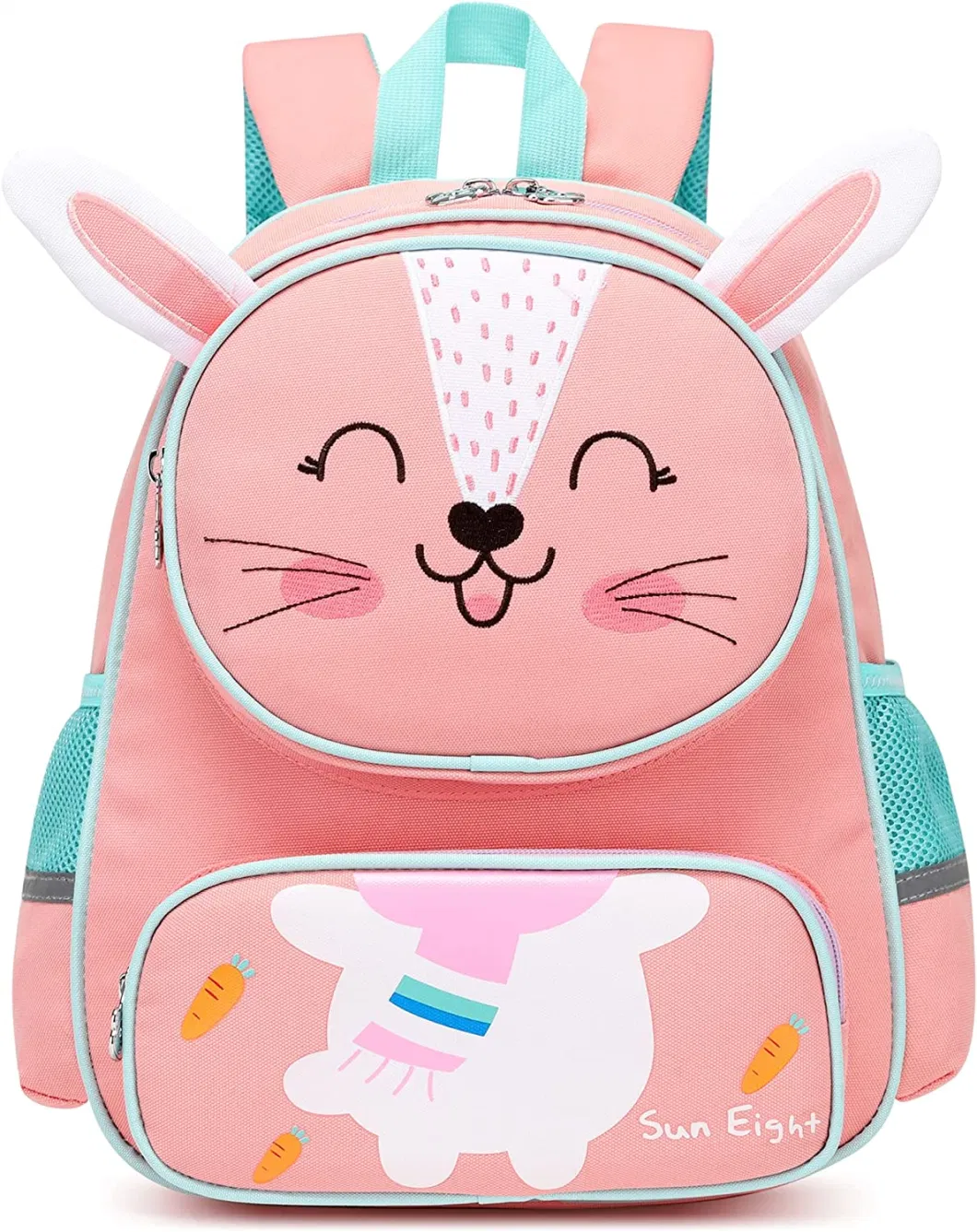 Cute 3D Cartoon Pink Rabbit Kids Kindergarten Backpack School Backpack