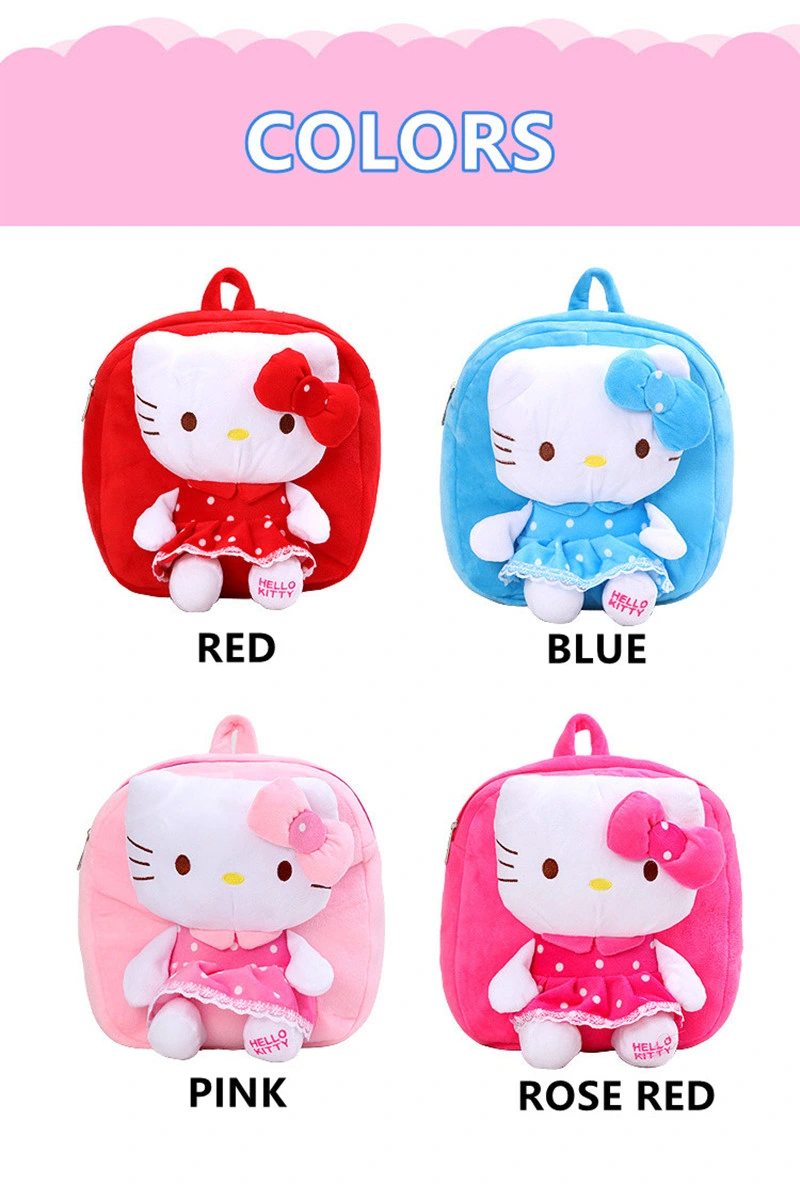 Hot Sale 3D School Bags Cat Animal Plush Backpack Boys Girls Toddler Children Kids Backpack