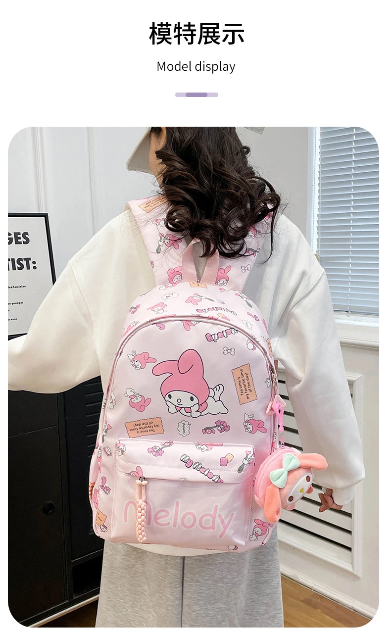 Sanrio School Backpacks High Quality Student Large Capacity Soft Cute Backpack