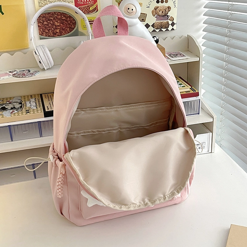 Schoolbags for Elementary School Girls, High School Students, and College Students, Simple and Versatile, Girly, Youthful, Treasure Backpacks