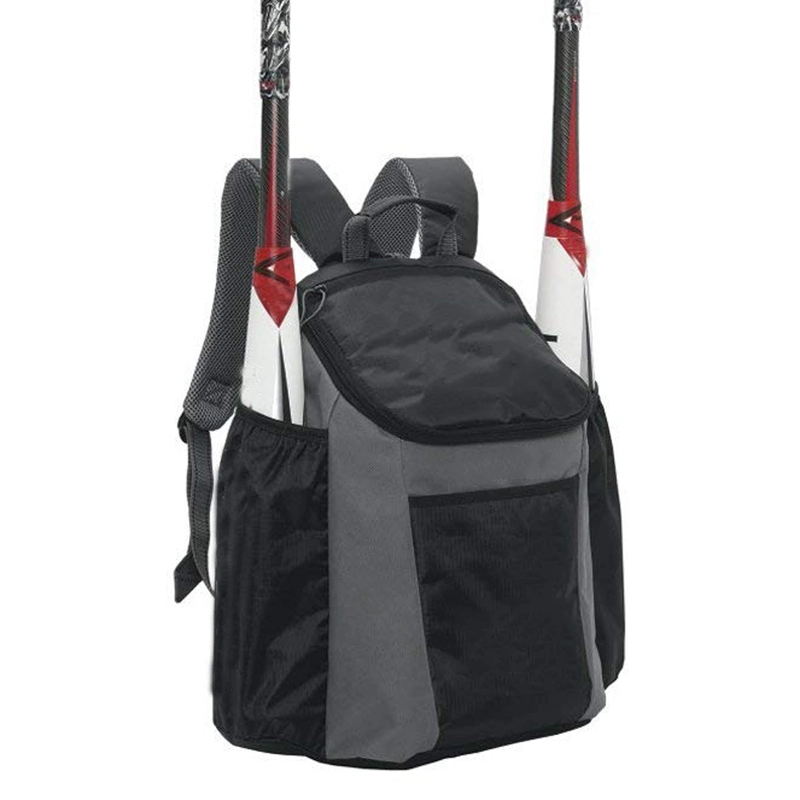 Sports Backpack Custom Youth Baseball Backpack Outdoor Training Daypack 420d Green Sport Duffle Bag and Backpack